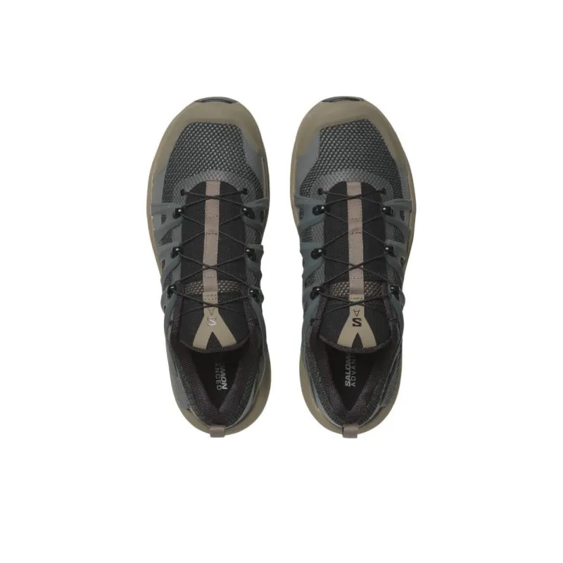 SALOMON GENESIS Anti Slip Wear Resistant Low Top Outdoor Shoes Unisex Gray Black-2
