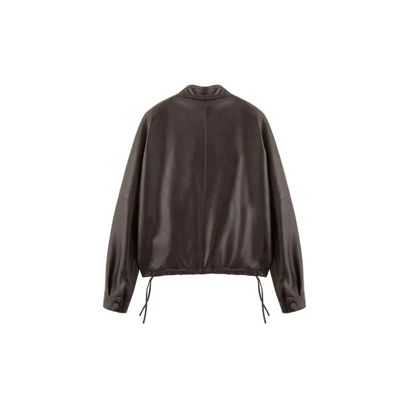 Yi Mengyuan Leather Jacket Women's-2