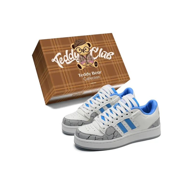 Teddy Bear Collection Coverage Anti Slip And Wear Resistant Low Top Skateboard Shoes Unisex-5