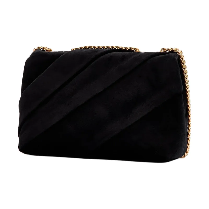 TORY BURCH Kira Cotton Crossbody Bag, Shoulder Bag Small Size Women's Black-3
