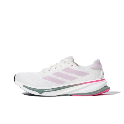 Adidas Supernova Cushioning Wear Resistant Low Top Casual Long Distance Running Running Shoes Women's Gray White