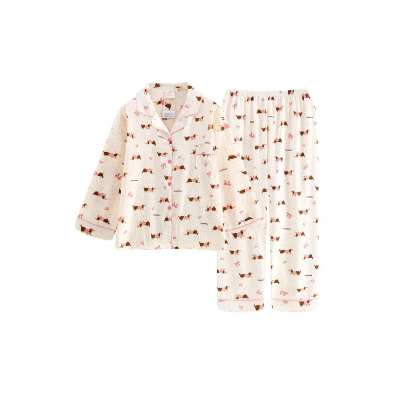 Maultiay Pajama Set Women's Apricot-0