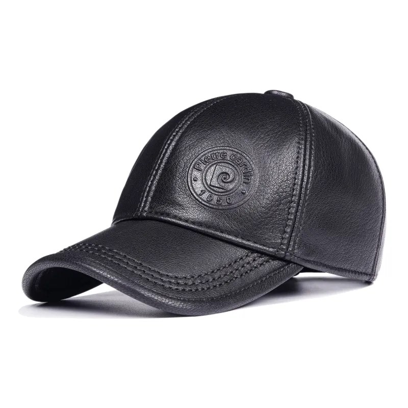 PIERRE CARDIN Goatskin Baseball Caps Men's-0