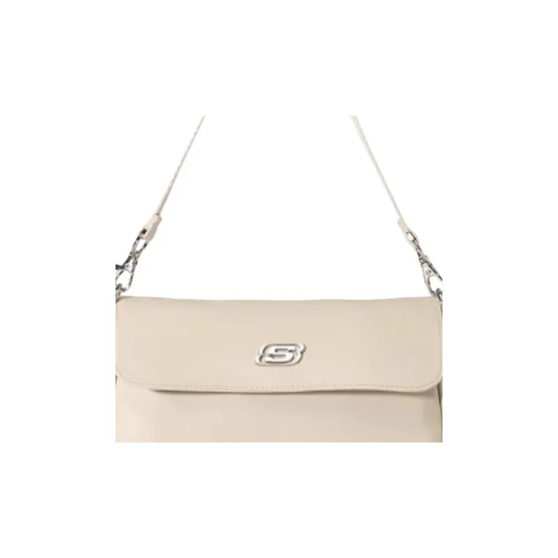 Skechers Fabric Crossbody Bag, Shoulder Bag Regular Unisex Marshmallow White-1
