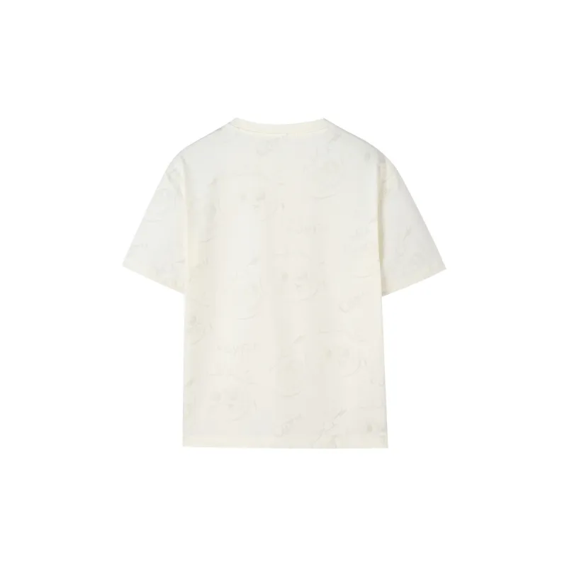 HLA T-Shirt Men's Raw White Pattern-1
