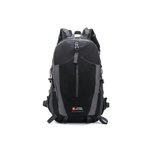 SWISS MILITARY Nylon Backpack Regular Unisex Black