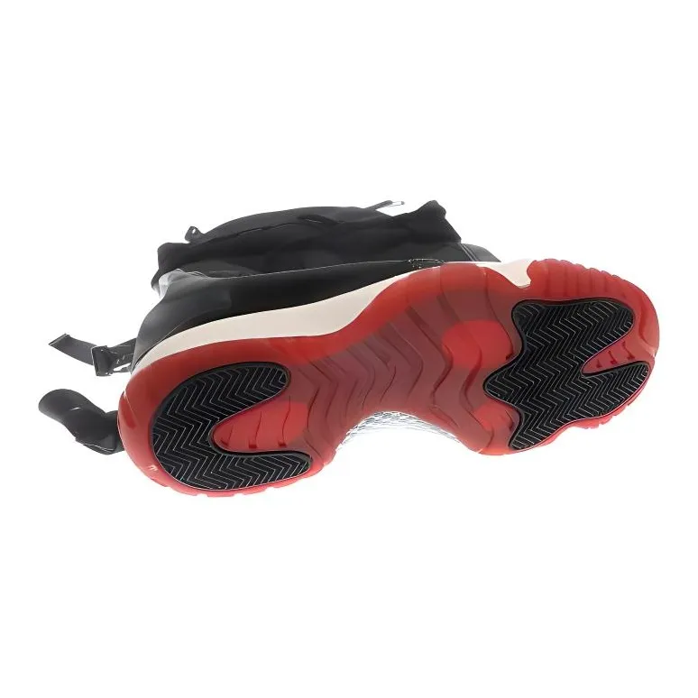 Jordan Air Jordan 11 Polyester Backpack Regular Unisex Black Red-4