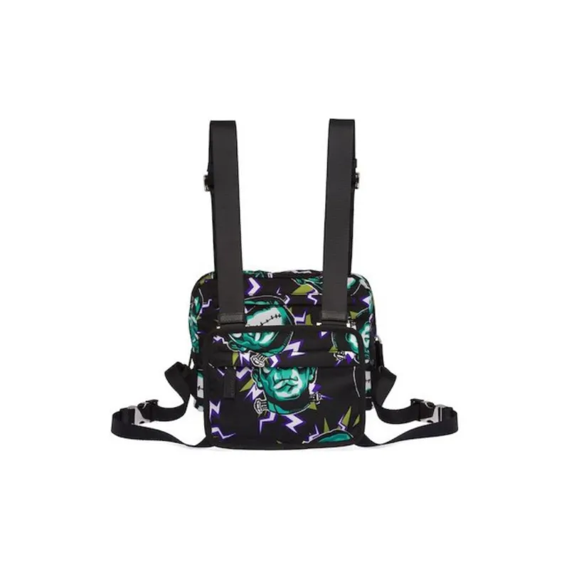 PRADA Nylon Sling Bag Backpack Regular Men's Black-1