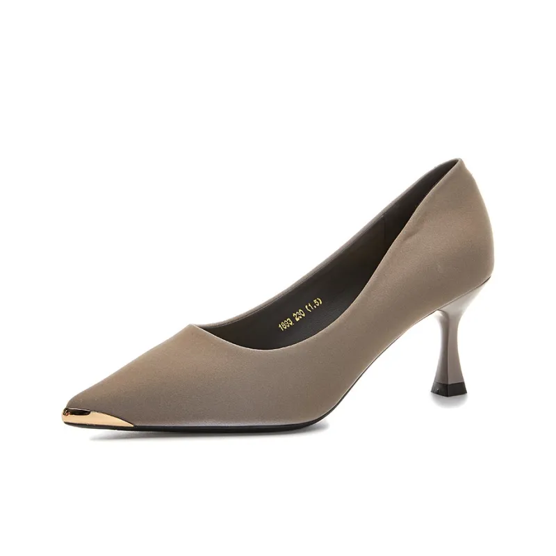 POOQ Slim Heel High Heels 6CM Women's-7