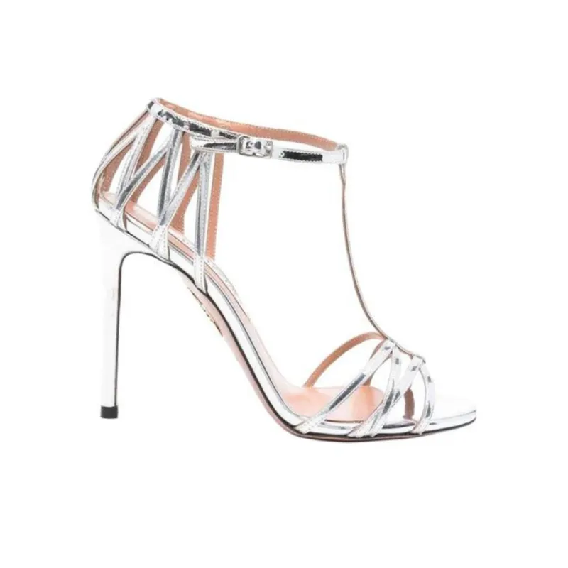 AQUAZZURA Strap Sandals Women's Silver-1