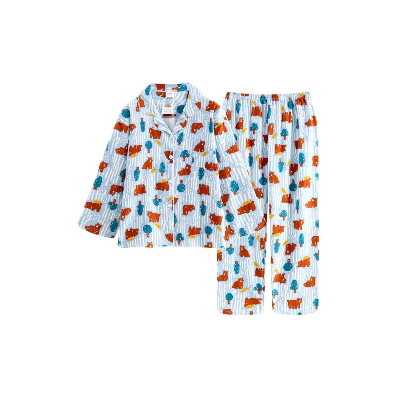 Maultiay Pajama Set Women's Blue-0