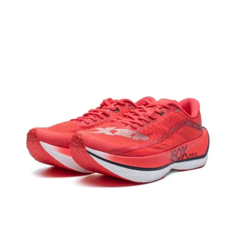 XTEP 160X 2.0 Pro Shock Absorbers With Slip Resistant And Abrasion Resistant Properties Low Top Running Shoes Men's Red-0