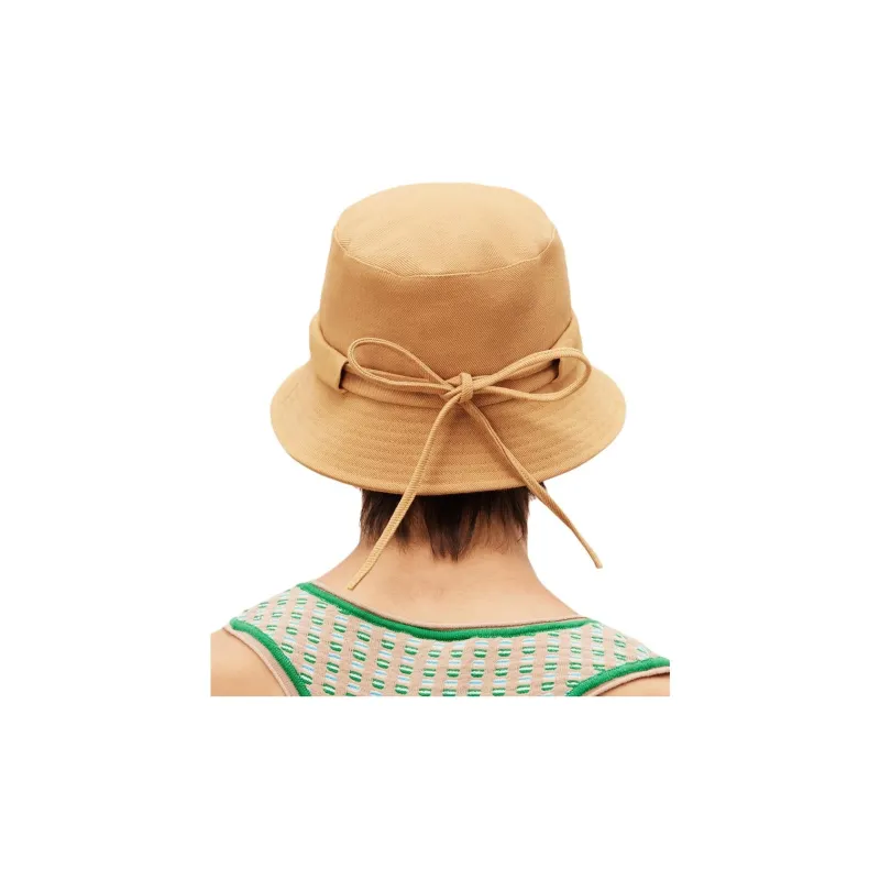 Jacquemus Le Bob Gadjo Bow Knotted Bucket Hat-4
