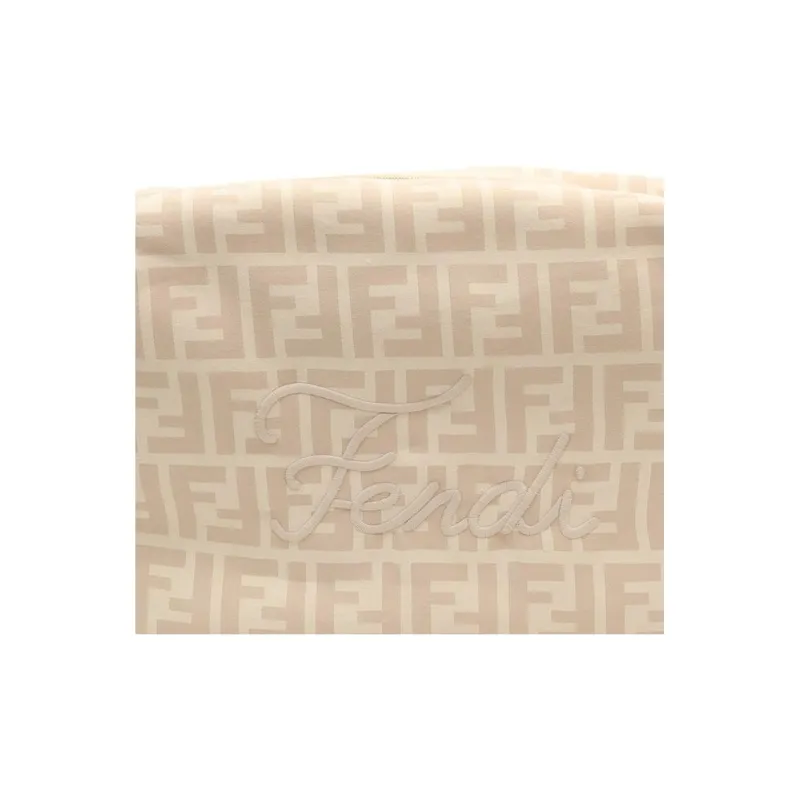 FENDI Cotton Makeup Bag Kids' Light Brown-4