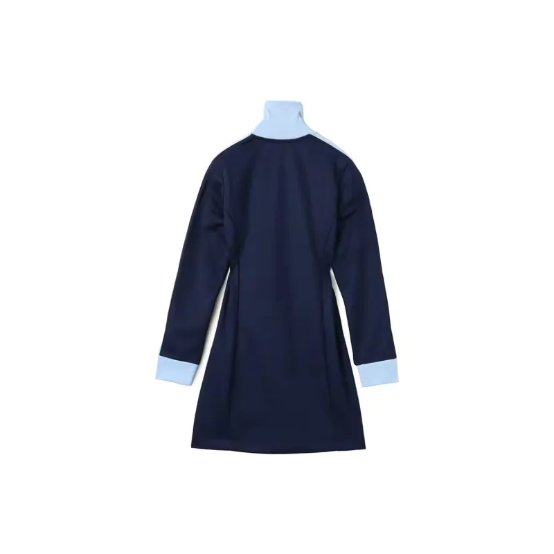 Adidas Originals ADICOLOR3 Stripes SS25 Long Sleeved Dress Women's Midnight Indigo-1
