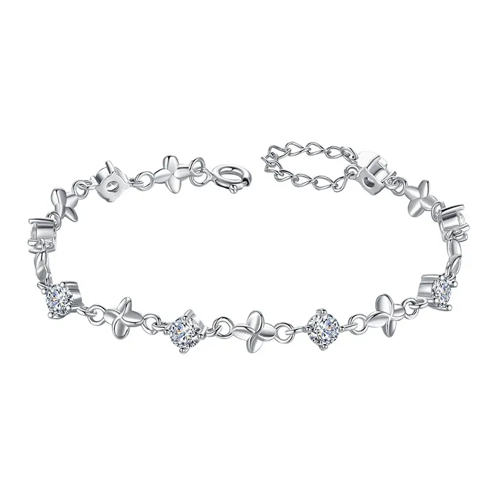 QIDUYINSHI 999 Fine Silver Bracelets Women's-0