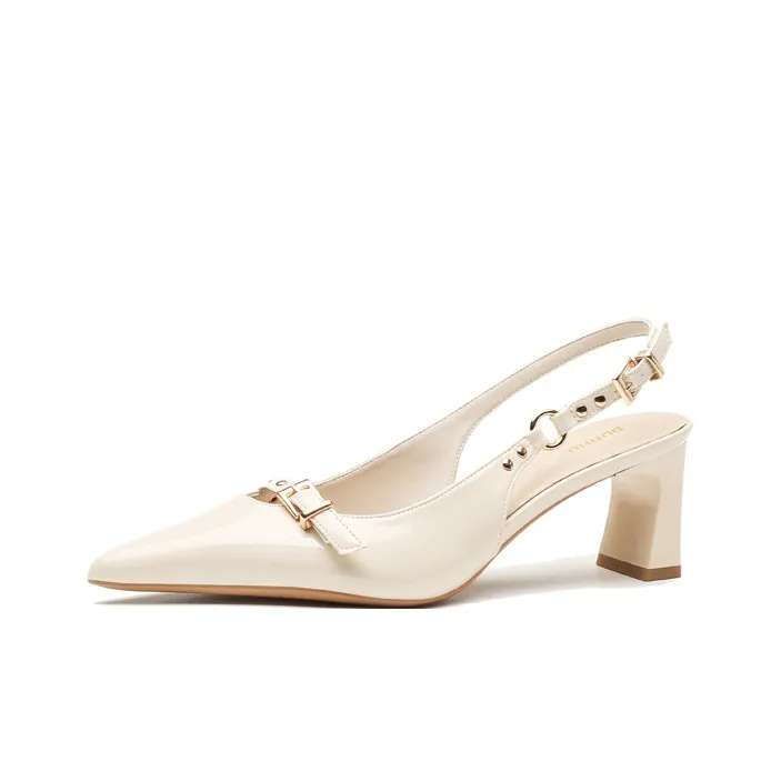 Dunnu Chunky Heel High Heels 6cm Women's Box Included-6
