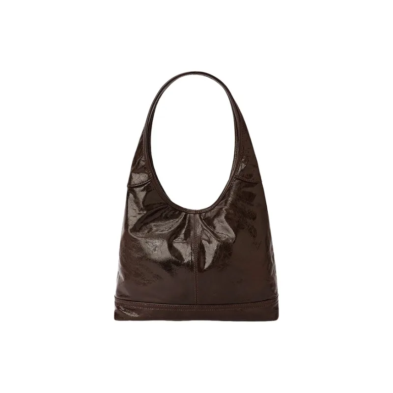 CASSILE Sheepskin Shoulder Bag Women's Chocolate-4