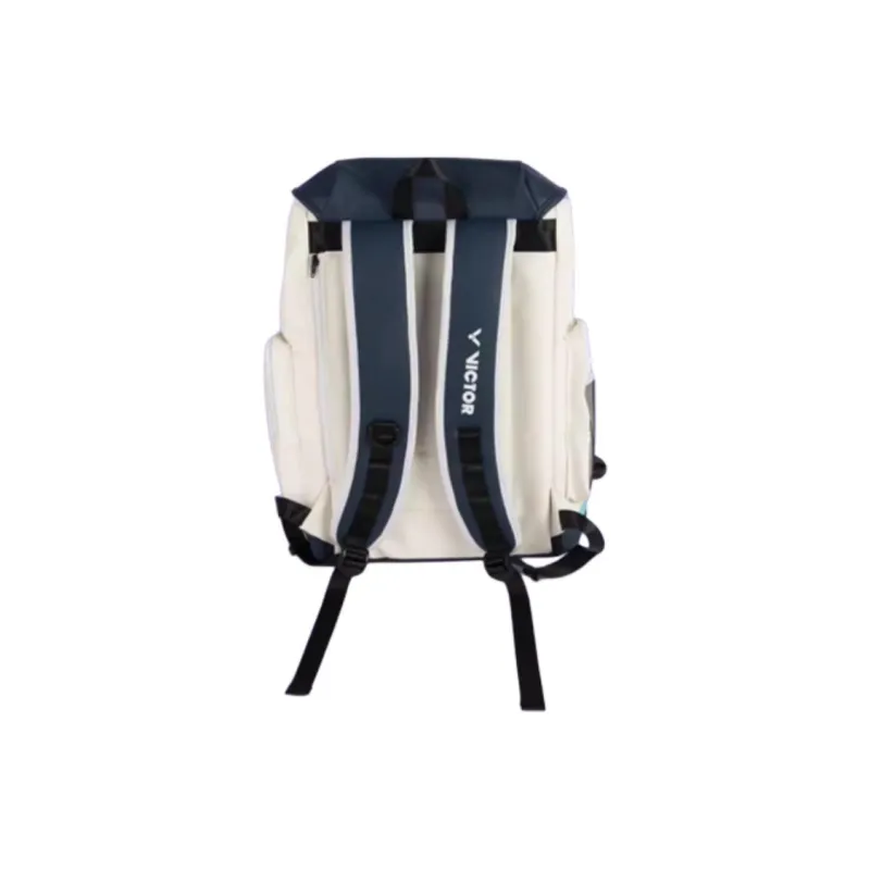 VICTOR Badminton Racket Bags Backpack White & Blue Women's-2