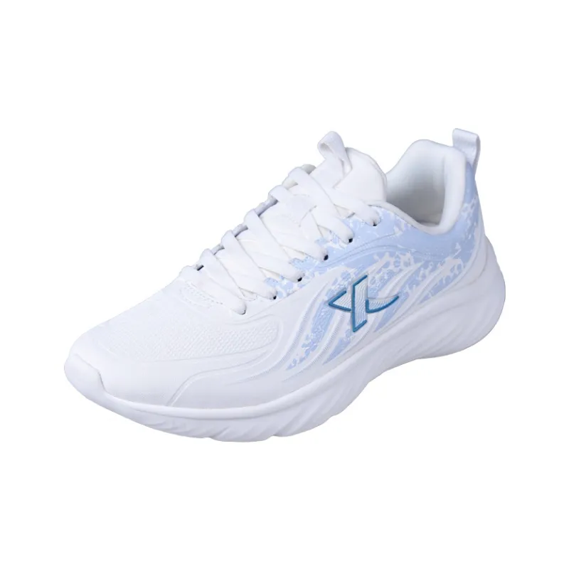 XTEP Breathable Water Resistant Cushioning Low Top Running Shoes Men's Sail White/Dusty Blue-1