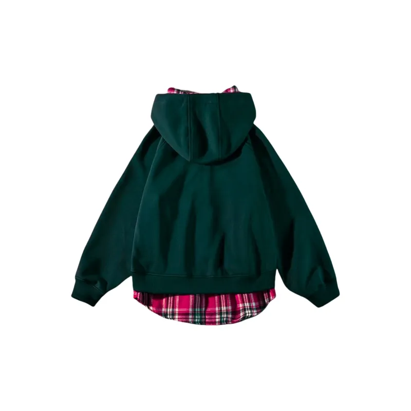 PAZZO Fashion Design Mock Two-Piece Hoodie Unisex-1