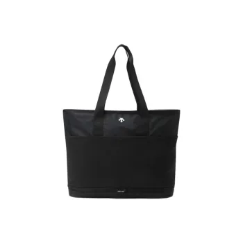 DESCENTE Nylon Tote Bag, Shopping Bag, Shoulder Bag Unisex Black