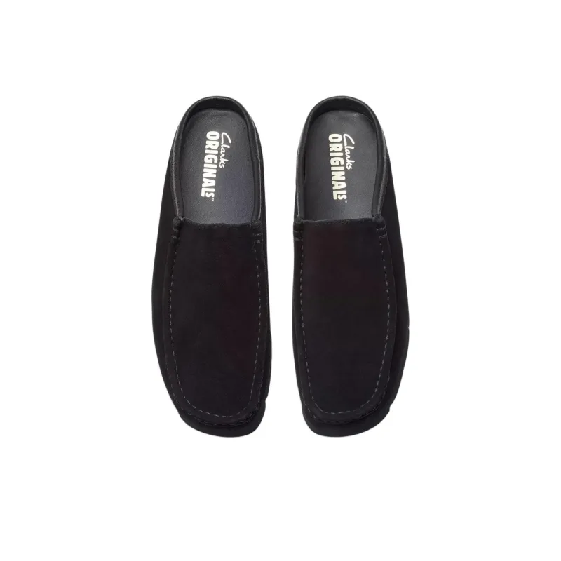 Clarks Abrasion Resistant Closed Toe Slippers Men's Black-3