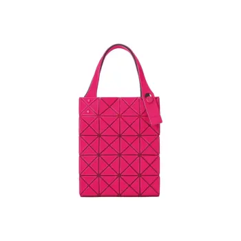 ISSEY MIYAKE Prism Polyvinyl Chloride Tote Bag Shopping Bag Handbag Women's Cherry Red