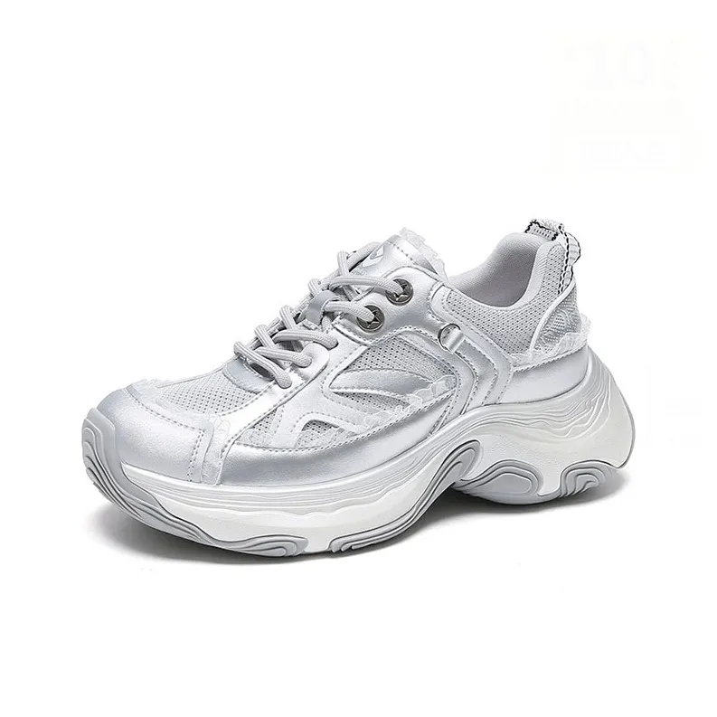 WOOS BOBO Lightweight Height Increasing Low Top Chunky Sneakers Women's-1