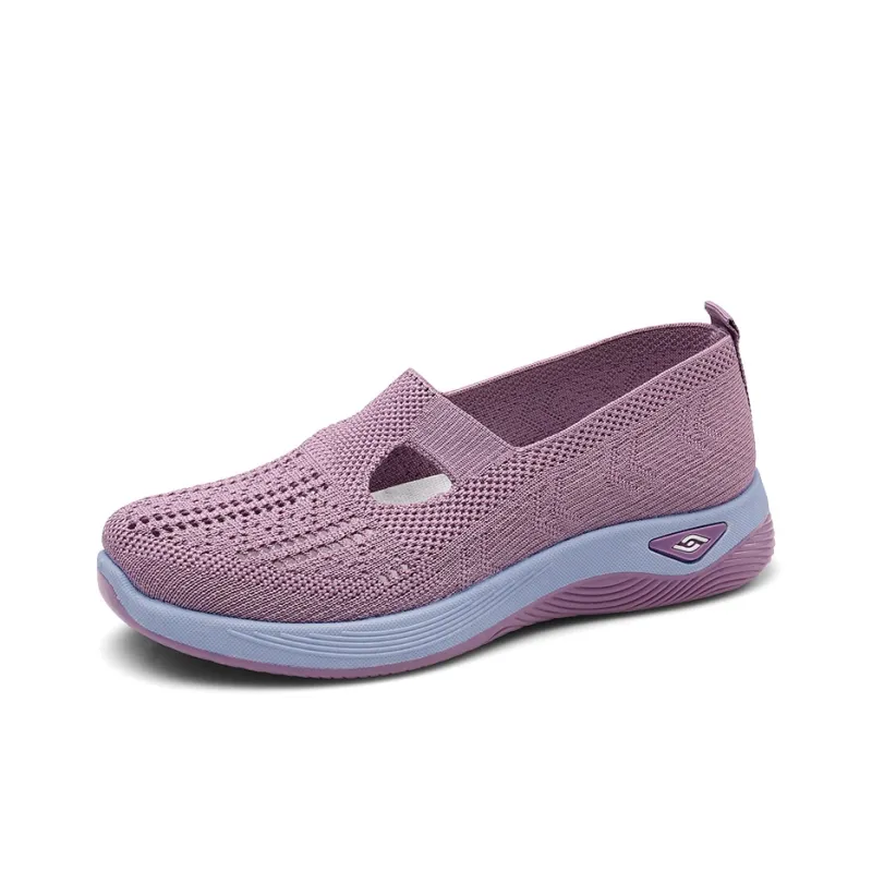 Strongman Casual Shoes Women's Low Top Taro/Black/Purple-1