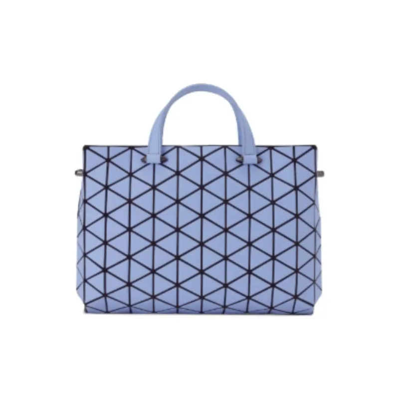 ISSEY MIYAKE TONNEAU MATTE Artificial Leather Handbag Women's Light Blue-0