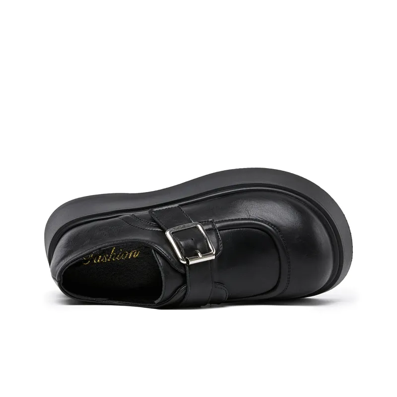 La Chapelle Casual Single Shoes Women's Black-4