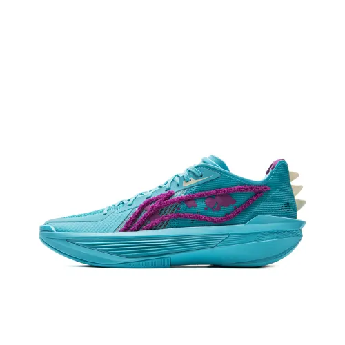 Disney x LiNing Ultra Light Cushioned Slip Resistant Rebound Low Top Basketball Shoes Men
s Sea Teal