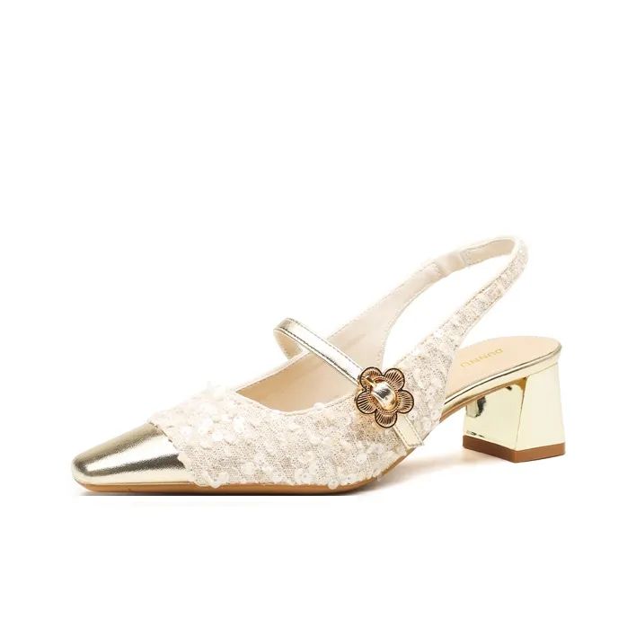 Dunnu Chunky Heel High Heels Women's Box Included-6
