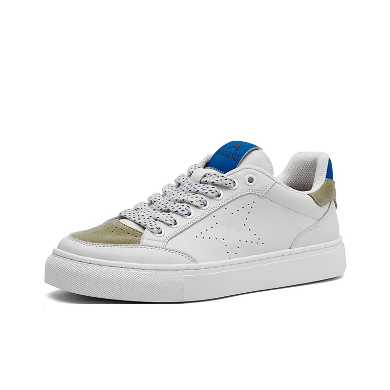 Oak Elephant Coverage Low-Top Skateboard Shoes Men's White-1