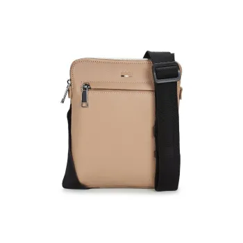HUGO BOSS Polyurethane Shoulder Bag, Crossbody Bag Men's Light Umber