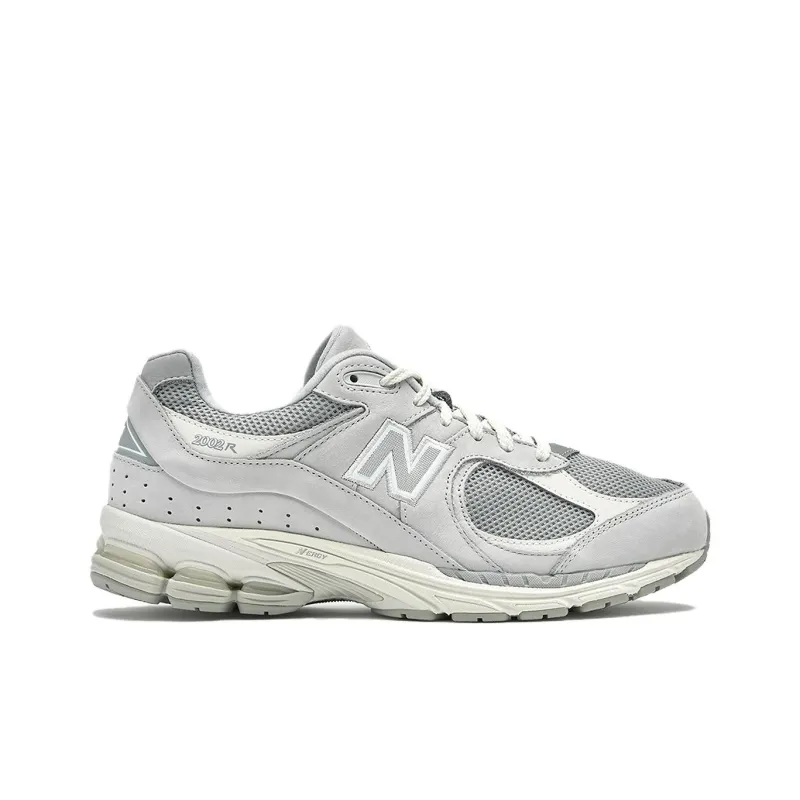 New Balance NB 2002R Anti Slip Wear Resistant Low Top Casual Running Shoes Unisex Light Gray-1