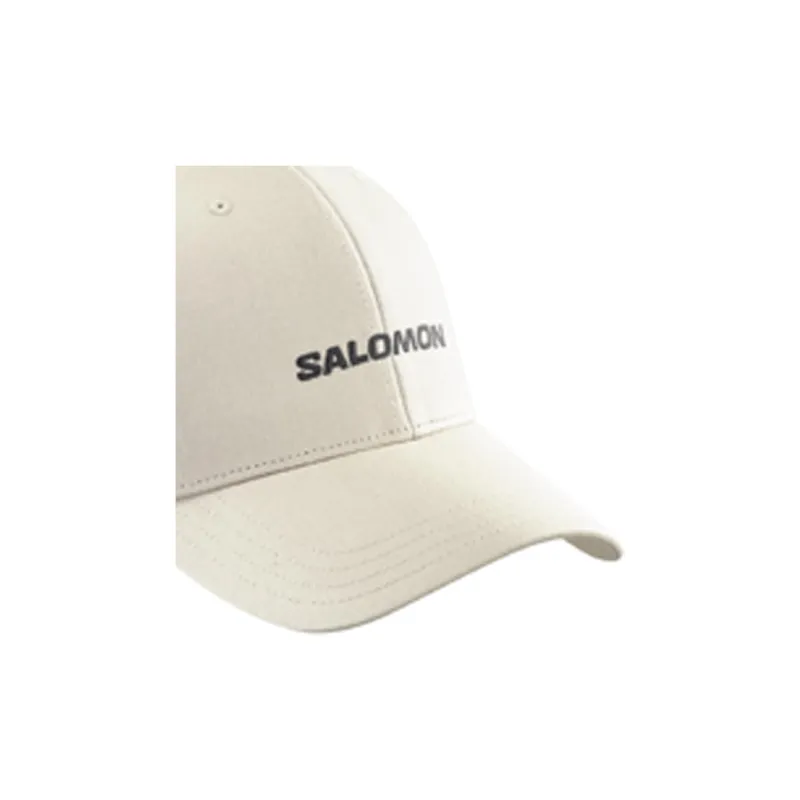 SALOMON Polyester Cotton Baseball Caps Men's White-1