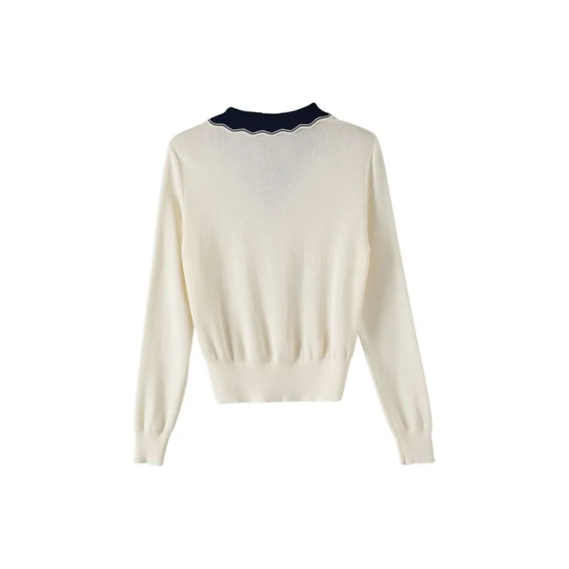 Late White Knitwear Women's Beige Apricot-2