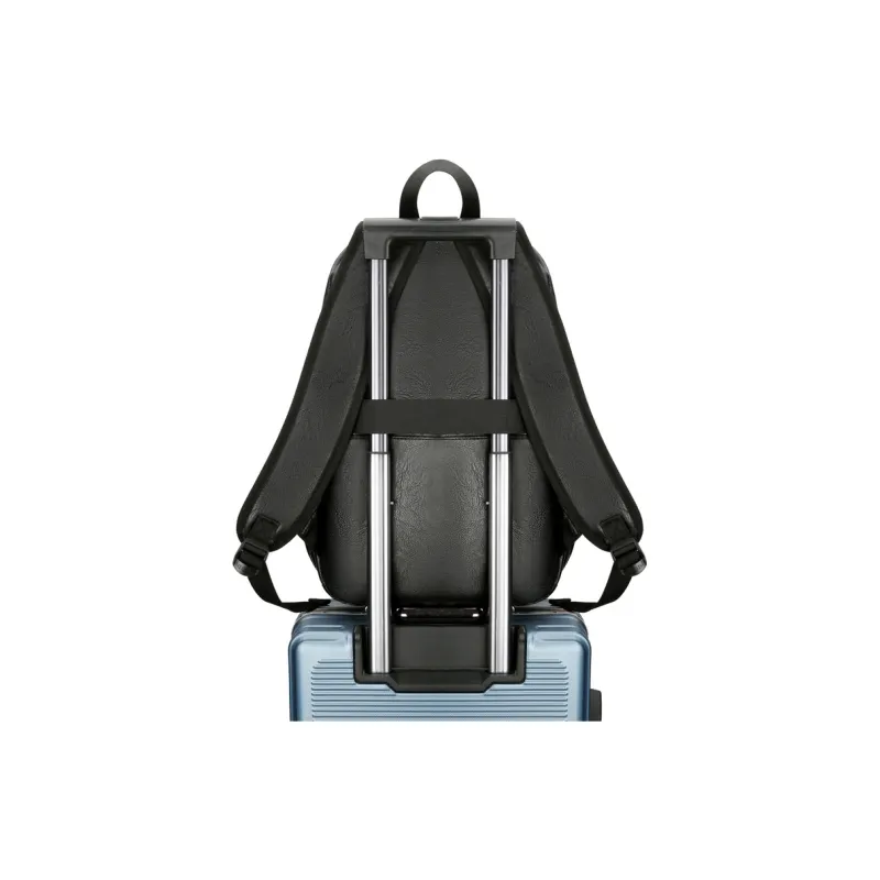 XIANGSU PU Backpack Men's Black/Brown-2