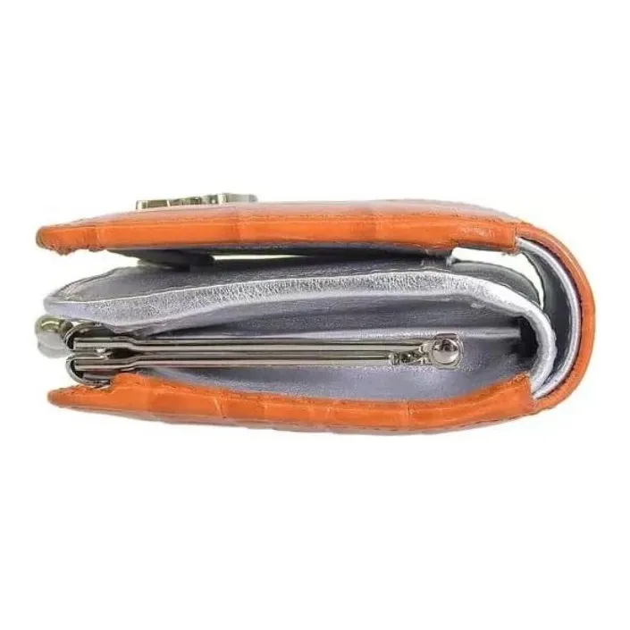 Vivienne Westwood Relief Leather Wallet Women's Orange-3