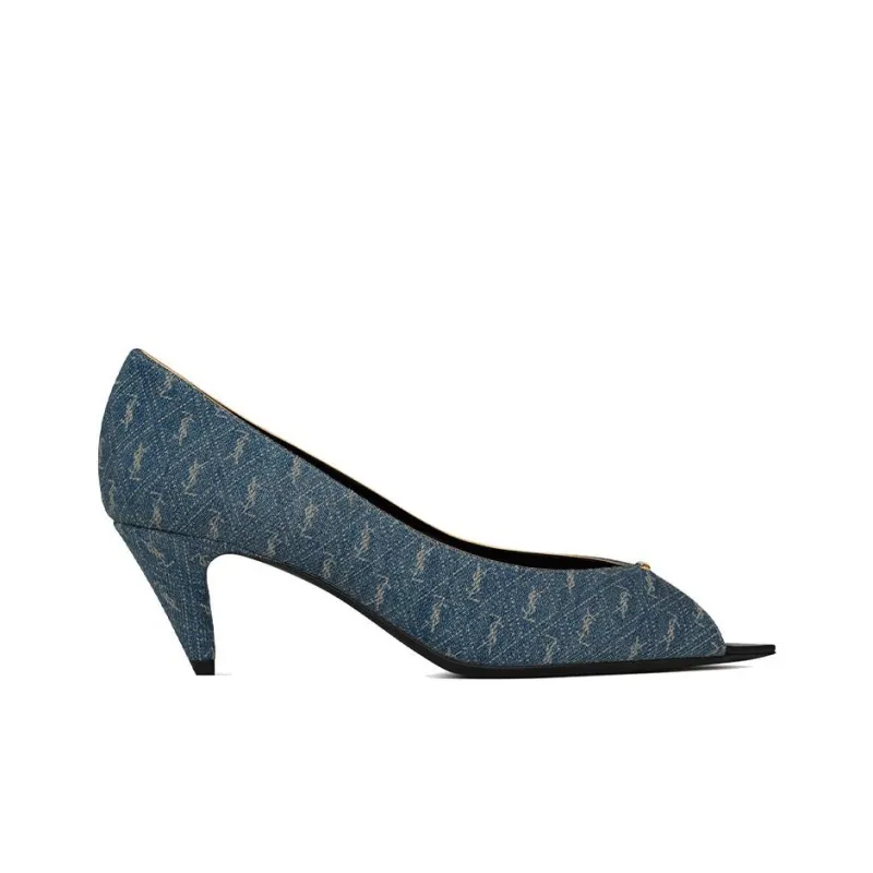 SAINT LAURENT Monogram pattern Open toe Sandals-1