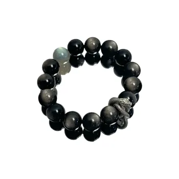 JOLLY SEASONS Obsidian Bracelets Unisex