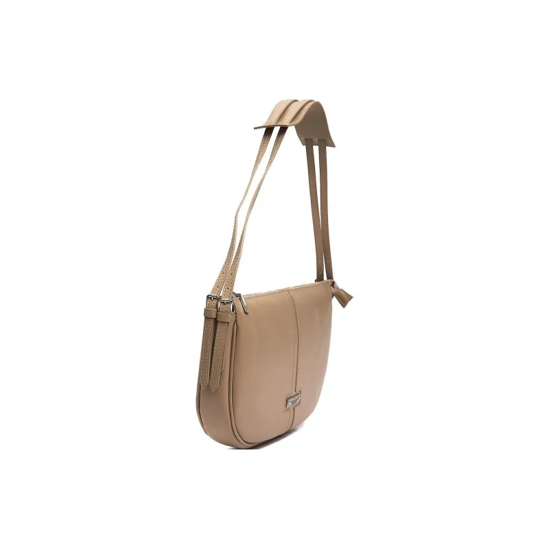 TRUSSARDI Leather Shoulder Bag Women's Camel-1