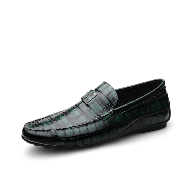 CKVUSAMG Gommino Loafers Unisex Black/Blue-7
