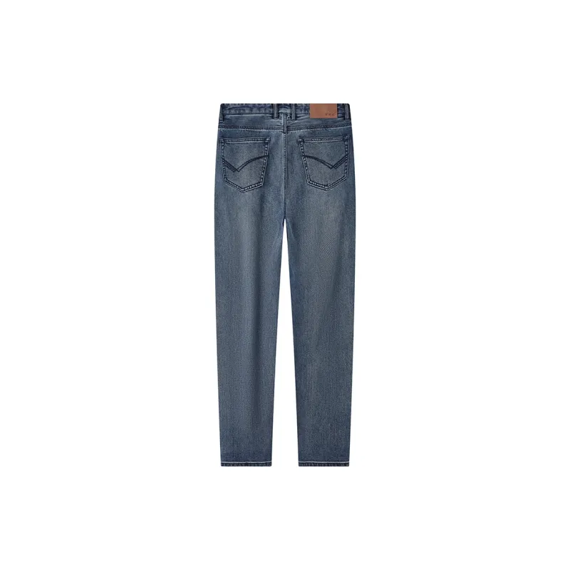 Jiumuwang Men's Pants Expert FW24 Jeans Men's Ocean Blue-1