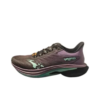 GenShin x Anta Cushioned Slip-Resistant Low-Top Casual Running Shoes Men's Black Purple