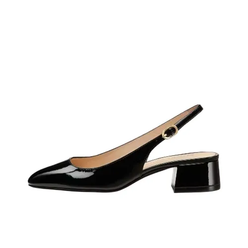 Stuart Weitzman/SW Maeve Slingback Casual Single Shoes 3.5cm Women's Black