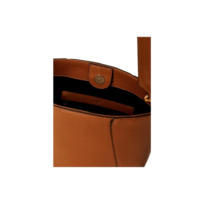 ARKET Cow Leather Bucket Bags Crossbody Bag Shoulder Bag Medium Size Women's Black/Brown-6