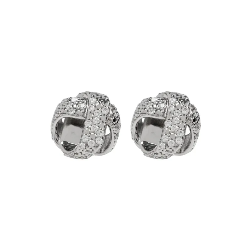 JIL SANDER Crystals Embellished Earrings-0